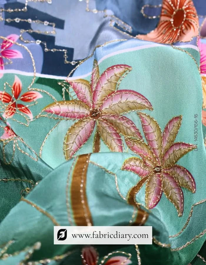 Magenta Printed fabric for dresses, Fashion fabric for boutiques & Wholesale fabric online