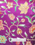  Boutique fabric featuring grey-orange panel prints