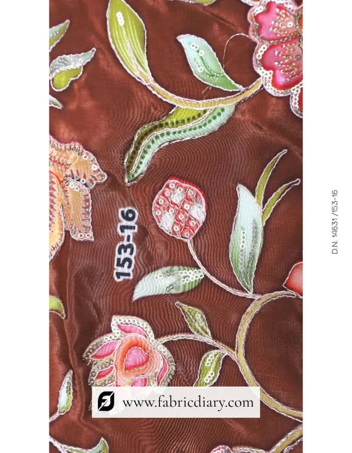  Premium azure panel printed fabric for designers