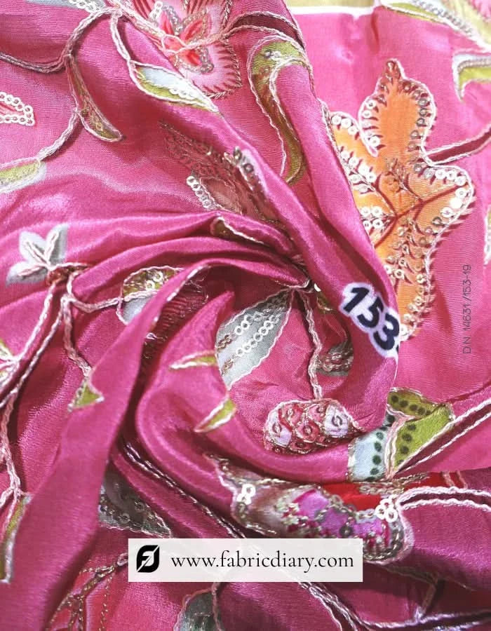   Black Floral Position Fabric – Rajasthan