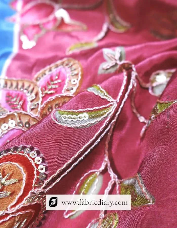   Black Floral Position Fabric – Rajasthan