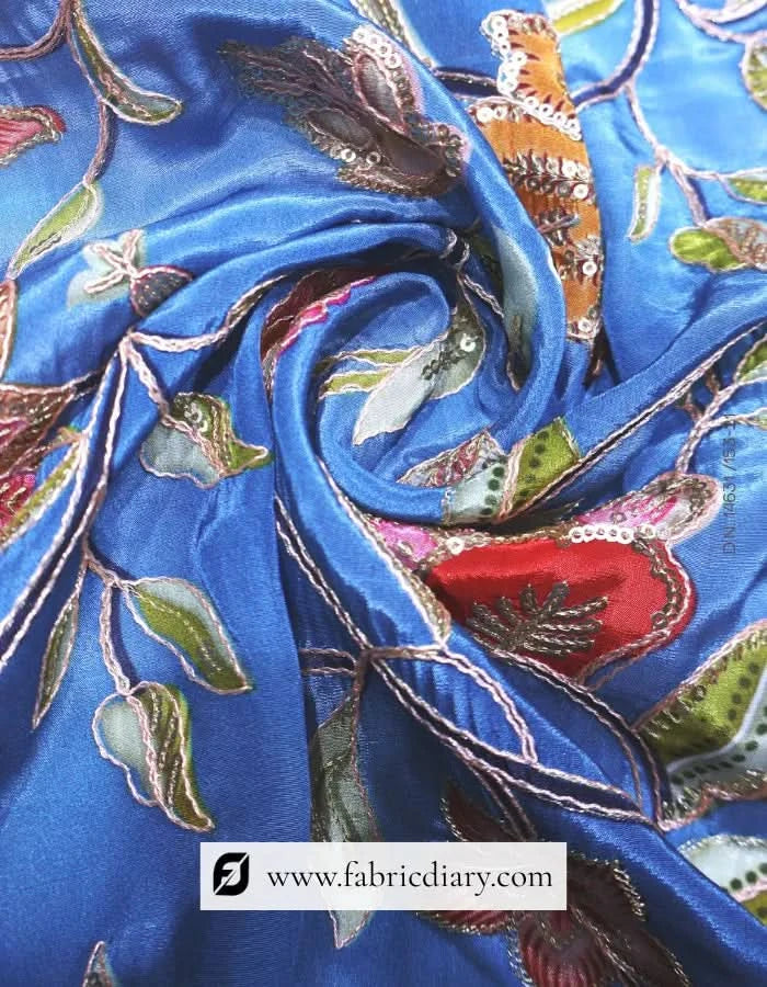  Fabric Diary’s pink floral fabric for Tamil designers