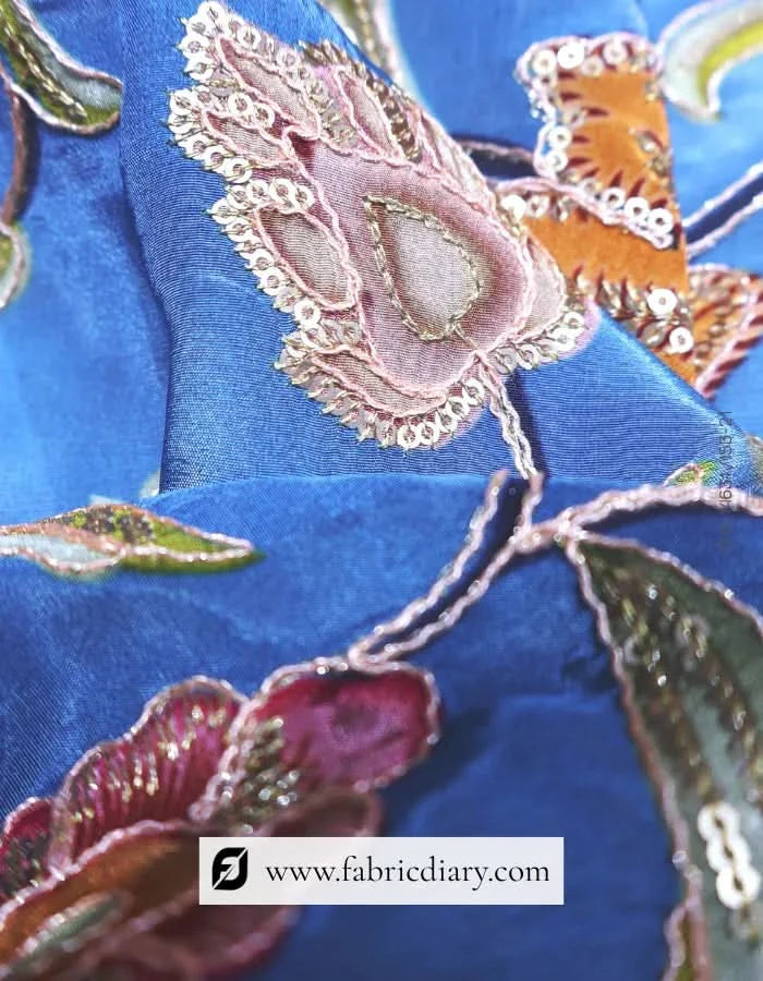   Indigo Floral Fabric – Telangana