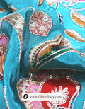  Designer-ready indigo floral print from Telangana
