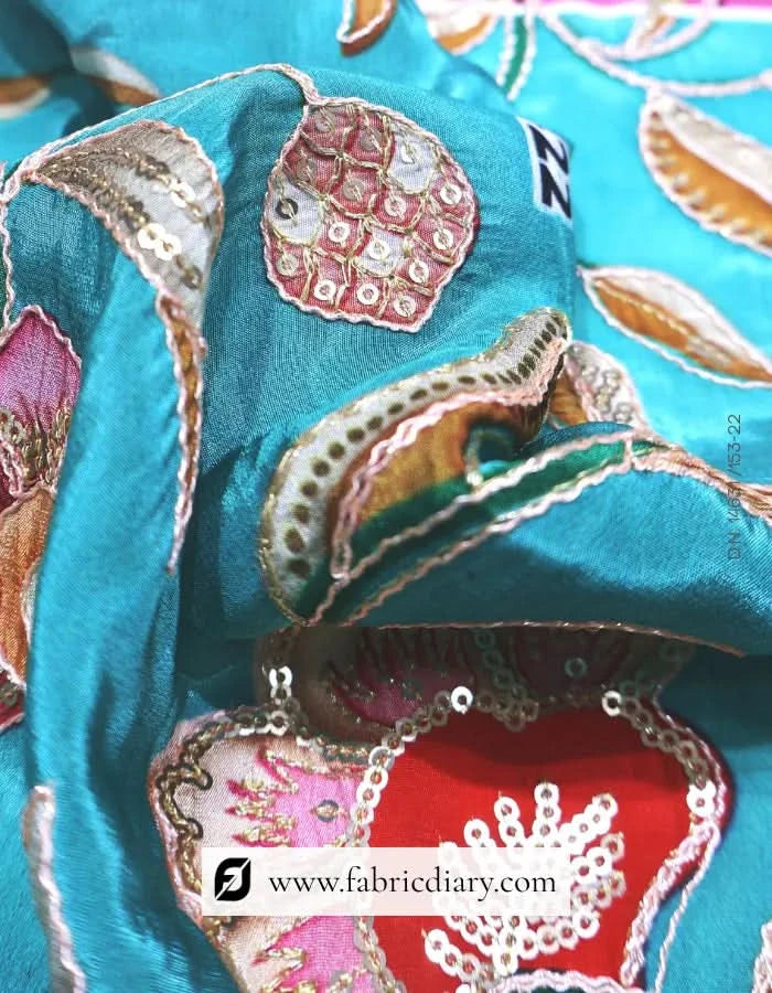  Designer-ready indigo floral print from Telangana