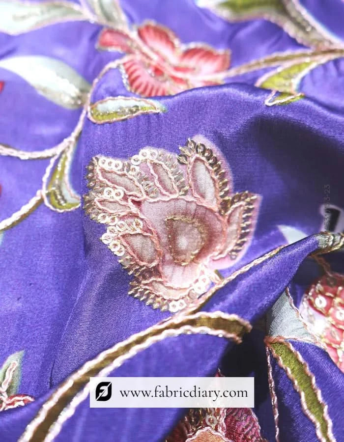 Floral fabric tailored into Uttar Pradesh ethnic wear