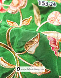  Draped brown engineered floral fabric for blouses