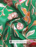  Bengal traditional saree using brown floral print