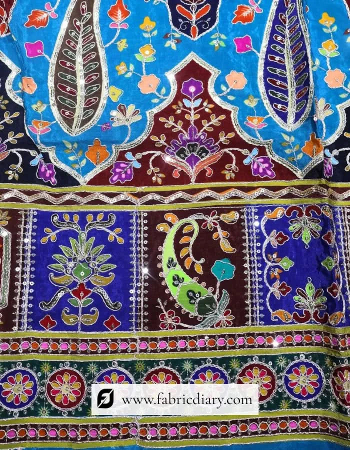 Bulk rate embroidery fabric inspired by Tarun Tahiliani and Donatella Versace
