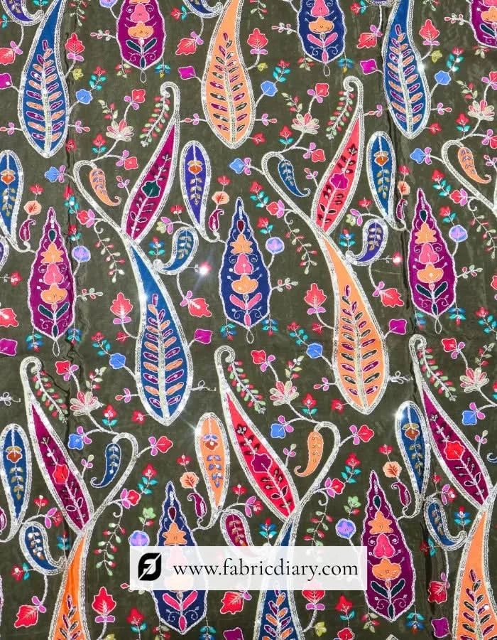 Embroidered fabric embroidery fabric inspired by Anita Dongre and Valentino Garavani