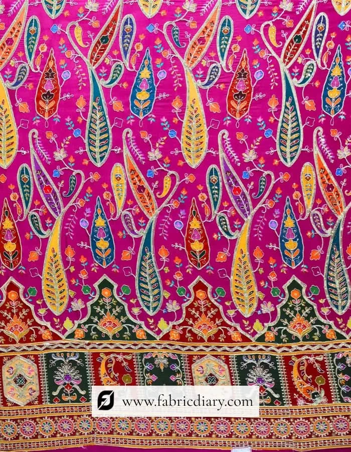 Buy online embroidery fabric inspired by Sabyasachi Mukherjee and Donatella Versace