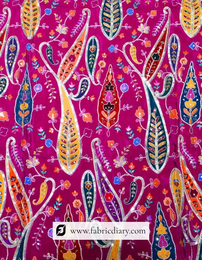 Exporter embroidery fabric inspired by Ritu Kumar and Yves Saint Laurent