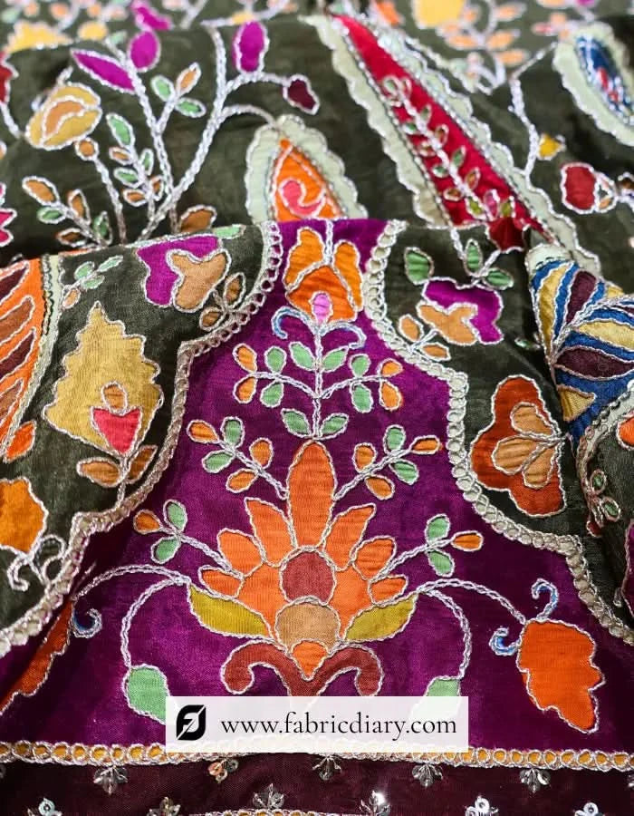  Embroidered fabric embroidery fabric inspired by Rahul Mishra and Virgil Abloh