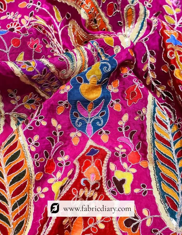  Online fabric embroidery fabric inspired by Rimple & Harpreet Narula and Donatella Versace