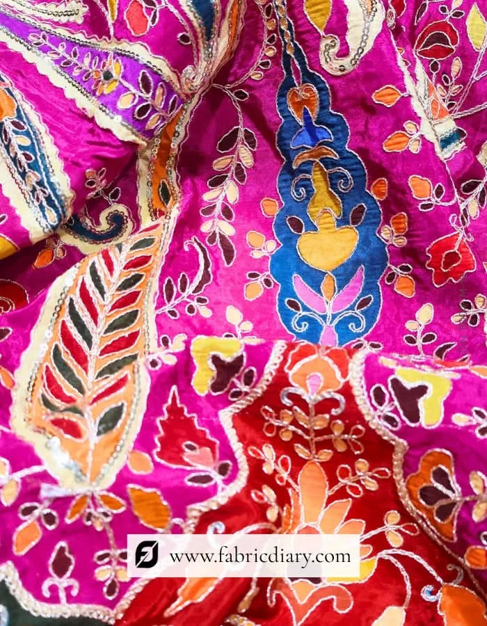  Exporter embroidery fabric inspired by Masaba Gupta and Elie Saab