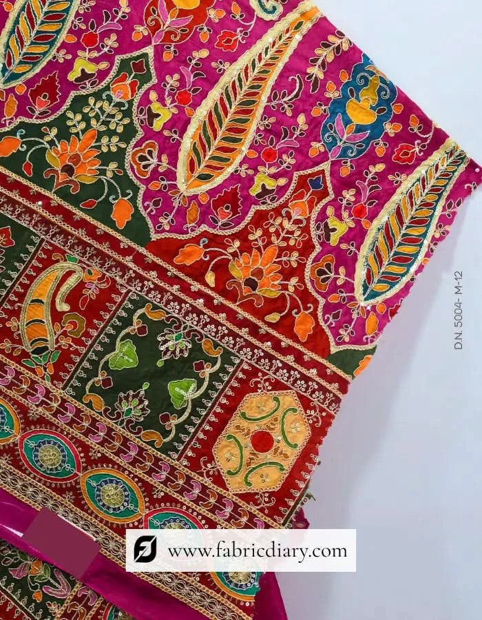  Buy online embroidery fabric inspired by Manish Malhotra and Karl Lagerfeld