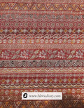 Orange Jacquard Position Print Fabric Export for Agencies in Agra