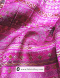 Hot Pink Dola Silk Jacquard Fabric for Bridal Lehengas – Supplier in Nashik
