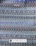 Wholesale Teal Gray Jacquard Fabric for Fashion Boutiques in Panipat