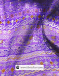 Bulk Purple Jacquard Position Print Fabric for Boutiques in Guwahati