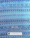 Designer Boutique Bulk Fabric: Blue Dola Silk from Tirupati