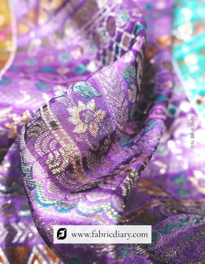 Traditional Green Dola Silk Fabric for Heavy Garments – Exporter in Cuttack