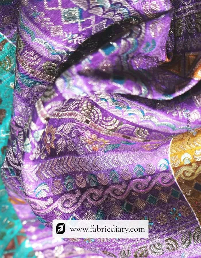 Traditional Green Dola Silk Fabric for Heavy Garments – Exporter in Cuttack