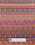 Orange Jacquard Fabric for Designers in Bulk – Supplier from Dhanbad
