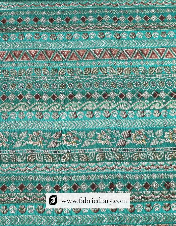 Premium Green Dola Silk Fabric Manufacturer for Agencies in Jaunpur