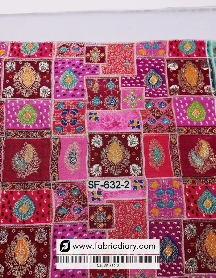 Elegant Pink Position Print Jacquard Fabric Wholesale