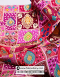 Pink Position Print Jacquard Fabric for Chinese Dresses