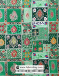 Premium Mint Green Position Print Jacquard Fabric Wholesale