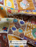 Brown Position Print Jacquard Fabric for European Outfits