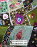 Light Green Position Print Jacquard Fabric for American Suits