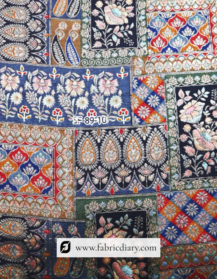 Premium Black Position Print Jacquard Fabric Wholesale