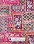 Buy Hot Pink Position Print Jacquard Fabric Wholesale