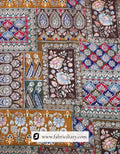 Buy Mehandi Green Position Print Jacquard Fabric Online