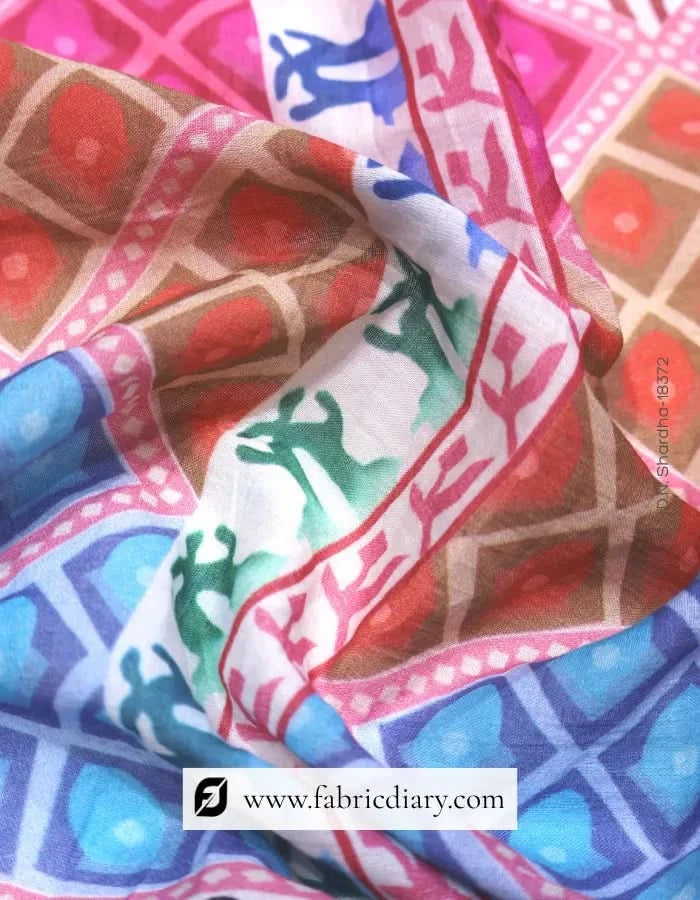 Printed cotton fabric exporter in Mainpuri – High-quality cambric prints