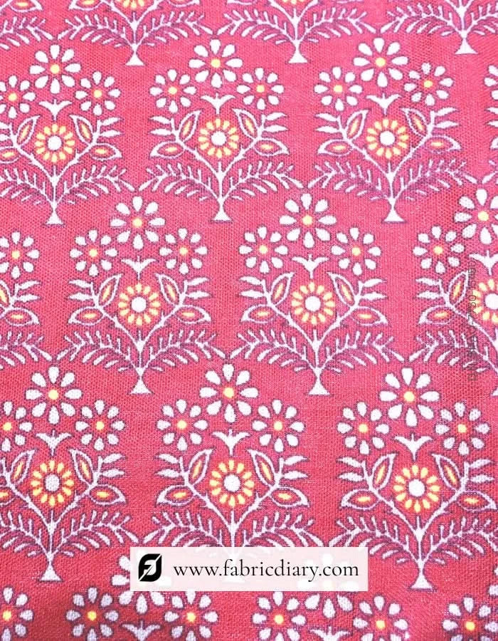 Geometric kurti print fabric from Mirzapur