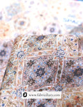 Poly linen vintage print fabric from Bankura