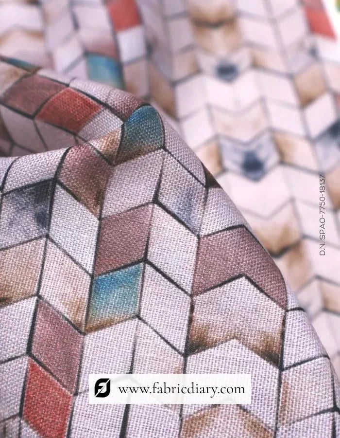 Poly linen printed fabric bulk from Gandhinagar