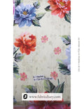 Light blue floral muslin fabric Canada boutique collection