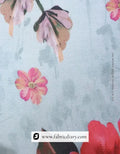 Cream floral muslin beachwear fabric USA boutique stock