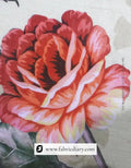Soft floral muslin shirt material in Japan for summerwear
