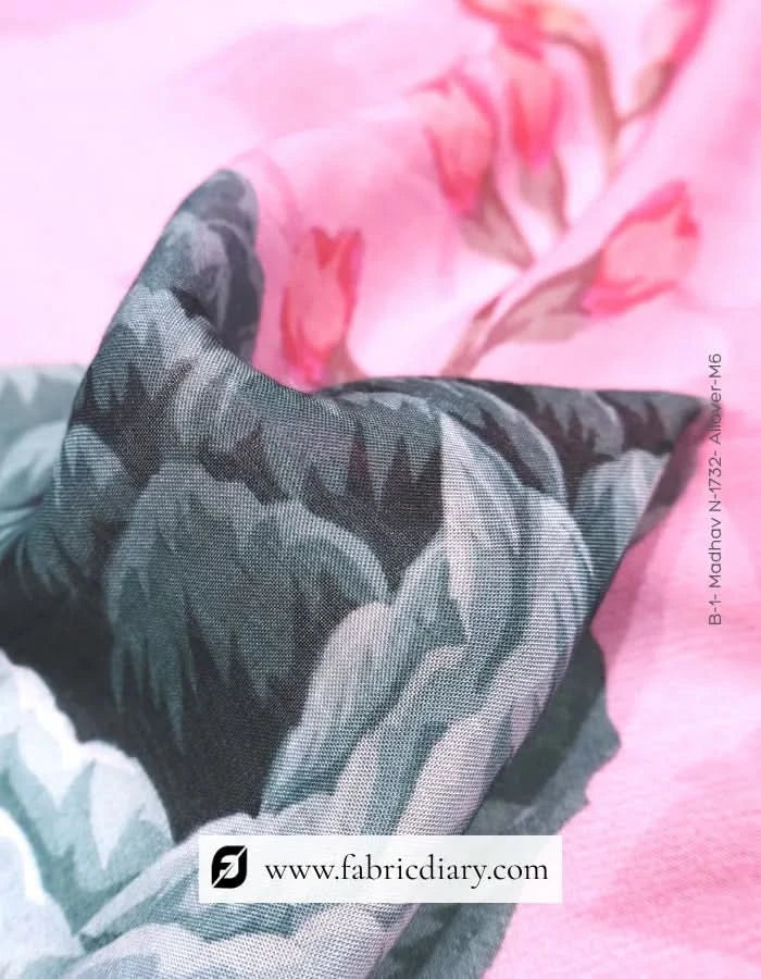 Embroidered floral muslin for Russia winter collection