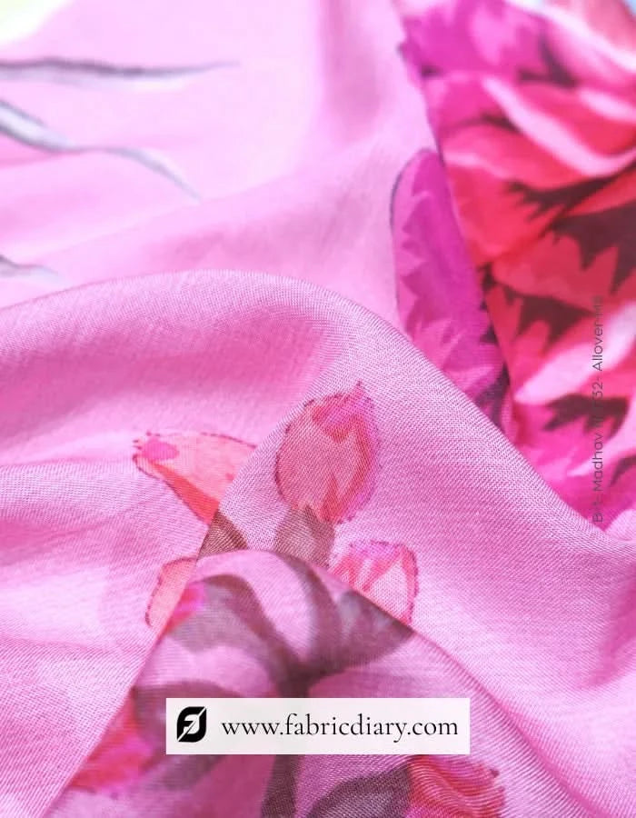 Embroidered floral muslin for Russia winter collection
