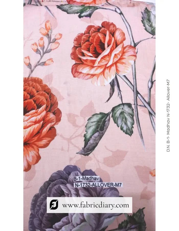 Floral muslin ladieswear Indonesia boutique fabric source