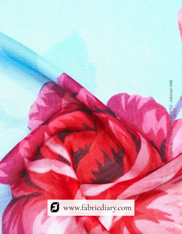 Floral muslin kaftan fabric exporter for Pakistan buyers