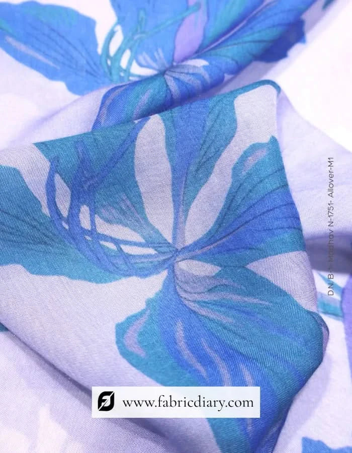 Trendy floral muslin outfit fabric in Philippines fashion
