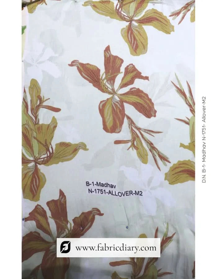 Printed muslin scarf fabric for Iran fashion retailers